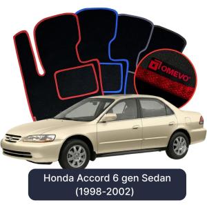 Velúrové autokoberce OMEVO pre Honda Accord 6 gen Sedan (1998-2002)