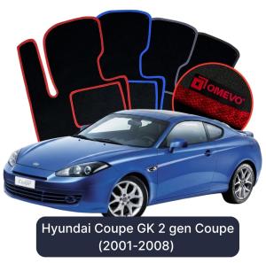 Velúrové autokoberce OMEVO pre Hyundai Kupé GK 2 gen Kupé (2001-2008)