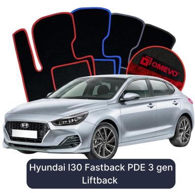 Velúrové autokoberce OMEVO pre Hyundai I30 Fastback PDE 3 gen LIftback (2016-2025)