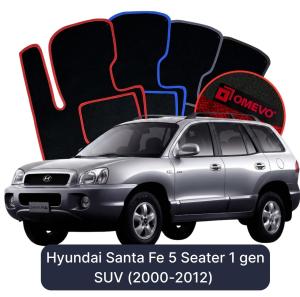 Velúrové autokoberce OMEVO pre Hyundai Santa Fe 5-miestny 1 gen SUV (2000-2012)