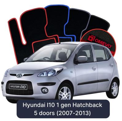 Velúrové autokoberce OMEVO pre Hyundai I10 1 gen Hatchback 5 dverí (2007-2013)