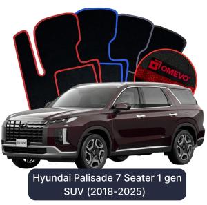 Velúrové autokoberce OMEVO pre Hyundai Palisade 1 gen SUV (2018-2025)