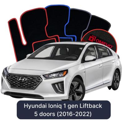 Velúrové autokoberce OMEVO pre Hyundai Ioniq 1 gen Sedan (2016-2022)