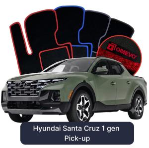 Velúrové autokoberce OMEVO pre Hyundai Santa Cruz 1 gen Pick-up (2021-2025)