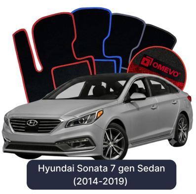 Velúrové autokoberce OMEVO pre Hyundai Sonata 7 gen Sedan (2014-2019)