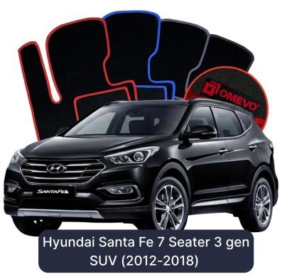 Velúrové autokoberce OMEVO pre Hyundai Santa Fe 7-miestny 3 gen SUV (2012-2018)