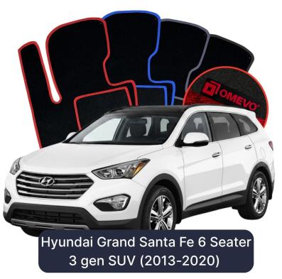 Velúrové autokoberce OMEVO pre Hyundai Grand Santa Fe 6-miestny 3 gen SUV (2013-2020)