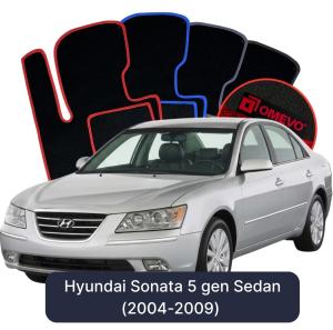 Velúrové autokoberce OMEVO pre Hyundai Sonata 5 gen Sedan (2004-2009)