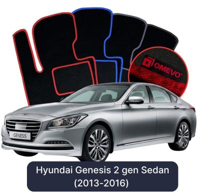 Velúrové autokoberce OMEVO pre Hyundai Genesis 2 gen Sedan (2013-2016)