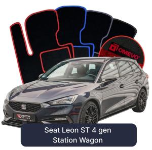 Velúrové autokoberce OMEVO pre Seat Leon ST 4 gen Kombi (2020-2026)