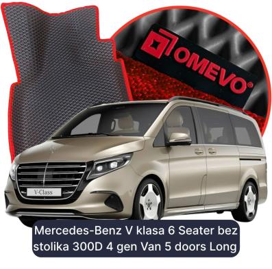 EVA autokoberce OMEVO pre Mercedes-Benz V klasa 6 mest bez stolíka 300D 4 gen Van 5 dverí Long (2023-2026)