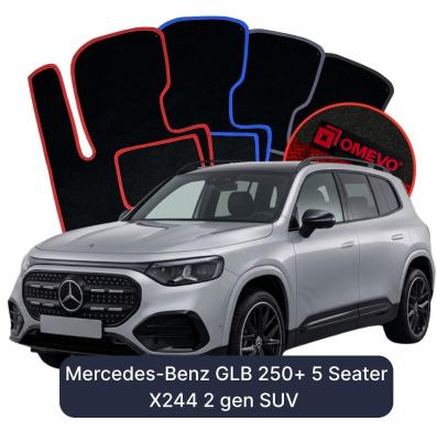 Velúrové autokoberce OMEVO pre Mercedes-Benz GLB 250+ 5 mest X244 2 gen SUV (2025-2026)