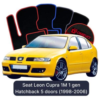 Velúrové autokoberce OMEVO pre Seat Leon Cupra 1M 1 gen Hatchback 5 dverí (1998-2006)