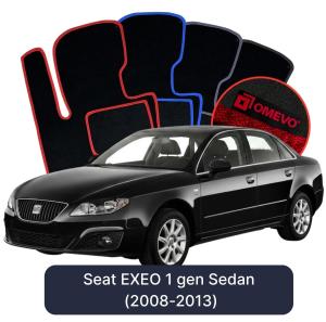 Velúrové autokoberce OMEVO pre Seat EXEO 1 gen Sedan (2008-2013)