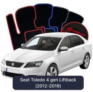 Velúrové autokoberce OMEVO pre Seat Toledo 4 gen Sedan (2012-2018)