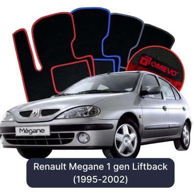 Velúrové autokoberce OMEVO pre Renault Megane 1 gen Liftback (1995-2002)
