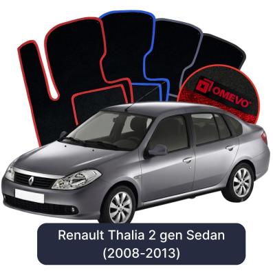 Velúrové autokoberce OMEVO pre Renault Thalia 2 gen Sedan (2008-2013)