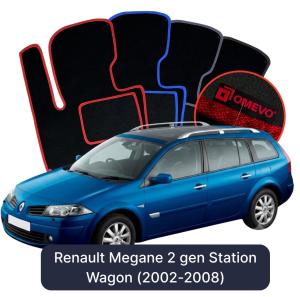 Velúrové autokoberce OMEVO pre Renault Megane 2 gen Kombi (2002-2008)