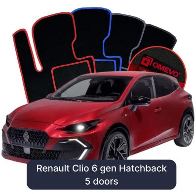 Velúrové autokoberce OMEVO pre Renault Clio 6 gen Hatchback 5 dverí (2025-2026)