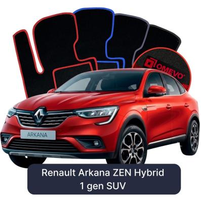 Velúrové autokoberce OMEVO pre Renault Arkana ZEN Hibrid 1 gen SUV (2021-2026)