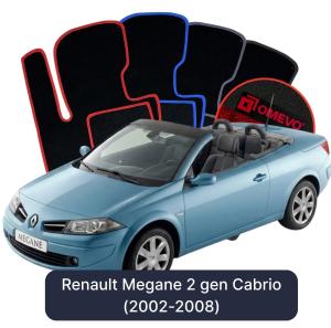 Velúrové autokoberce OMEVO pre Renault Megane 3 gen Cabrio (2002-2008)
