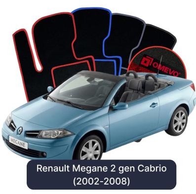 Velúrové autokoberce OMEVO pre Renault Megane 3 gen Cabrio (2002-2008)