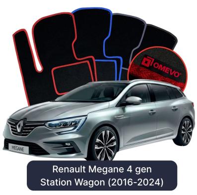 Velúrové autokoberce OMEVO pre Renault Megane 4 gen Kombi (2016-2024)