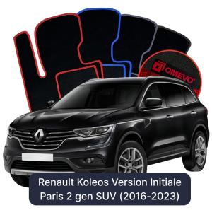 Velúrové autokoberce OMEVO pre Renault Koleos Wersja Initiale Paris 2 gen SUV (2016-2023)