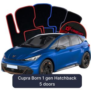 Velúrové autokoberce OMEVO pre Cupra Born 1 gen Hatchback 5 dverí (2021-2025)