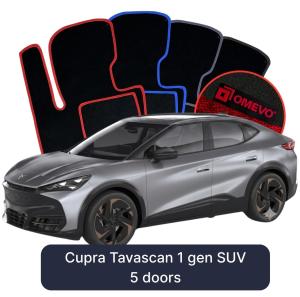 Velúrové autokoberce OMEVO pre Cupra Tavascan 1 gen SUV 5 dverí (2023-2025)
