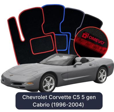 Velúrové autokoberce OMEVO pre Chevrolet Corvette C5 5 gen Cabrio (1996-2004)