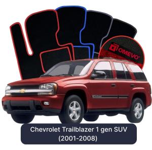 Velúrové autokoberce OMEVO pre Chevrolet Trailblazer 1 gen SUV (2001-2008)