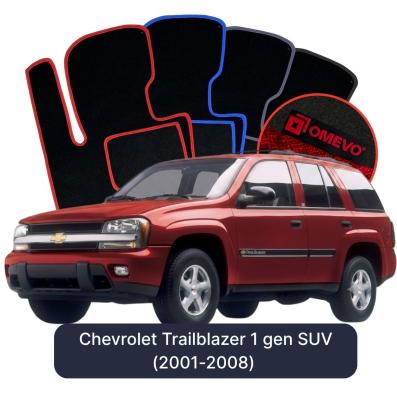 Velúrové autokoberce OMEVO pre Chevrolet Trailblazer 1 gen SUV (2001-2008)