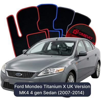 Velúrové autokoberce OMEVO pre Ford Mondeo Titanium X Anglická verzia MK4 4 gen Sedan (2007-2014)
