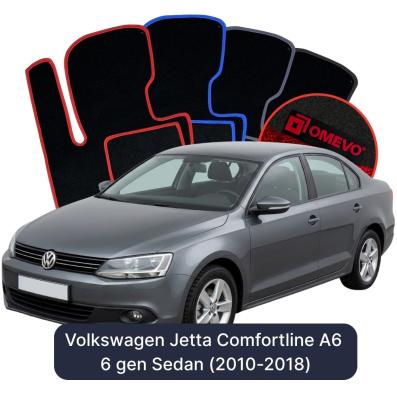 Velúrové autokoberce OMEVO pre Volkswagen Jetta Comfortline A6 6 gen Sedan (2010-2018)