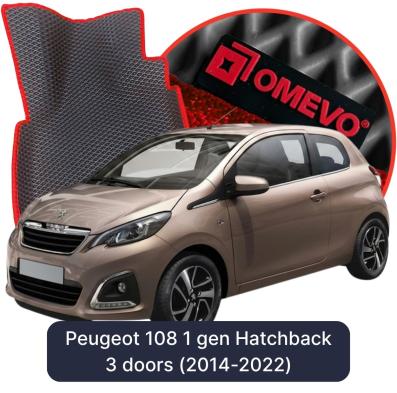 EVA autokoberce OMEVO pre Peugeot 108 1 gen Hatchback 3 dvere (2014-2022)
