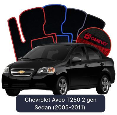 Velúrové autokoberce OMEVO pre Chevrolet Aveo T250 2 gen Sedan (2005-2011)