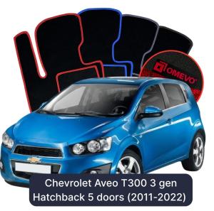 Velúrové autokoberce OMEVO pre Chevrolet Aveo T300 3 gen Hatchback 5 dverí (2011-2022)