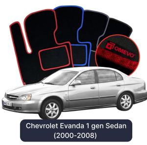 Velúrové autokoberce OMEVO pre Chevrolet Evanda 1 gen Sedan (2000-2008)