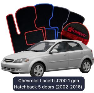 Velúrové autokoberce OMEVO pre Chevrolet Lacetti J200 1 gen Hatchback 5 dverí (2002-2016)