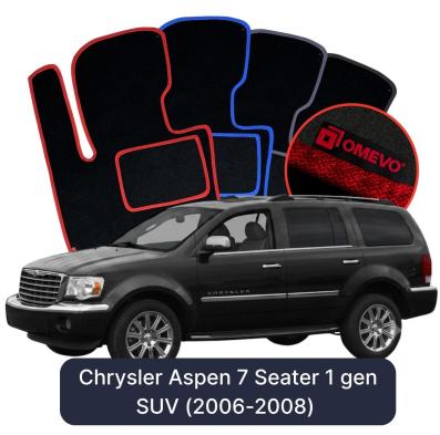 Velúrové autokoberce OMEVO pre Chrysler Aspen 7-miestny 1 gen SUV (2006-2008)