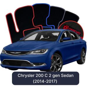 Velúrové autokoberce OMEVO pre Chrysler 200 C 2 gen Sedan (2014-2017)