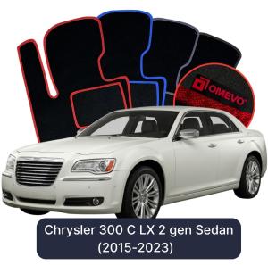 Velúrové autokoberce OMEVO pre Chrysler 300 C LX 2 gen Sedan (2011-2023)