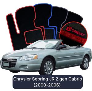 Velúrové autokoberce OMEVO pre Chrysler Sebring JR 2 gen Cabrio (2000-2006)