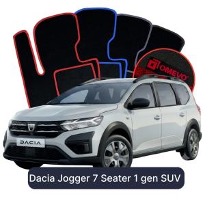 Velúrové autokoberce OMEVO pre Dacia Jogger 7-miestny 1 gen SUV (2021-2025)