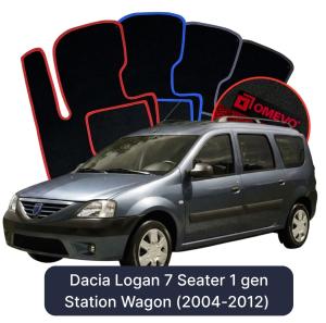Velúrové autokoberce OMEVO pre Dacia Logan 7-miestny 1 generácia Kombi (2004-2012)