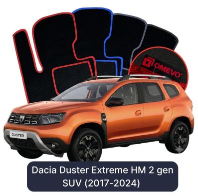Velúrové autokoberce OMEVO pre Dacia Duster Extreme HM 2 gen SUV (2017-2024)