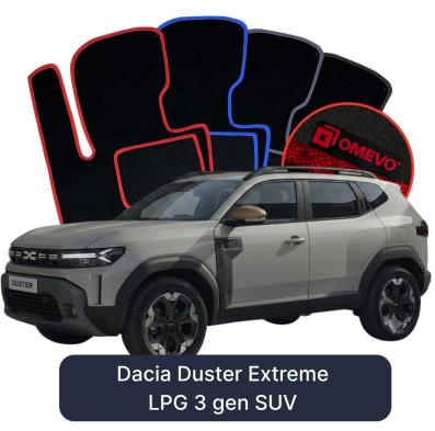 Velúrové autokoberce OMEVO pre Dacia Duster Extreme LPG  3 gen SUV (2024-2025)
