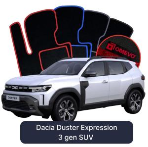 Velúrové autokoberce OMEVO pre Dacia Duster Extreme 3 gen SUV (2024-2026)