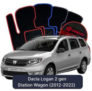Velúrové autokoberce OMEVO pre Dacia Logan 2 gen Kombi (2012-2022)